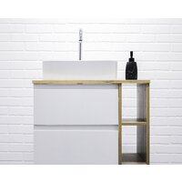 Домино Тумба под умывальник Joy 46 Frost 70 подвесная с двумя ящиками В2 Image #8