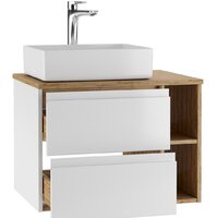 Домино Тумба под умывальник Joy 46 Frost 70 подвесная с двумя ящиками В2 Image #17