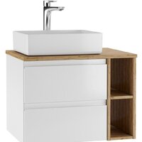 Домино Тумба под умывальник Joy 46 Frost 70 подвесная с двумя ящиками В2 Image #16