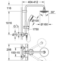 Grohe New Tempesta Cosmopolitan System 160 (27922 000) Image #2