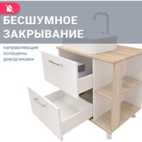 Doratiz Тумба под умывальник Doratiz Гавайи 70 9908.182 (белый/дуб сонома) Image #12