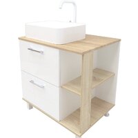 Doratiz Тумба под умывальник Doratiz Гавайи 70 9908.182 (белый/дуб сонома) Image #19