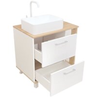 Doratiz Тумба под умывальник Doratiz Гавайи 70 9908.182 (белый/дуб сонома) Image #4