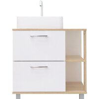 Doratiz Тумба под умывальник Doratiz Гавайи 70 9908.182 (белый/дуб сонома) Image #16