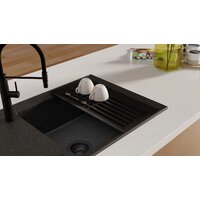Кухонная мойка Kernau KGS Y 6078 1B1D Black Metallic - Превью изображения №7 — Интернет-магазин Your Sale