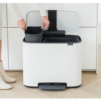 Brabantia Bo Pedal Bin 11л + 23л (белый) Image #7