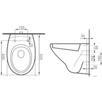 Cersanit Delfi SET-DEL/Black/TPL/Cg Image #2