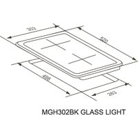 Варочная панель Meferi MGH302BK Glass Light - Превью изображения №15 — Интернет-магазин Your Sale
