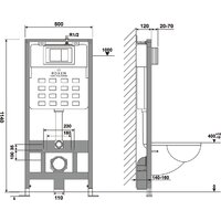 Инсталляция для унитаза Roxen StounFix Dual Fresh 856831 - Превью изображения №12 — Интернет-магазин Your Sale