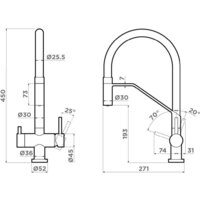 Omoikiri Akeno-BN (нержавеющая сталь/черный) Image #2