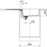 Кухонная мойка Franke Centro CNG 611-100 XL 114.0757.427 (оникс) - Превью изображения №3 — Интернет-магазин Your Sale