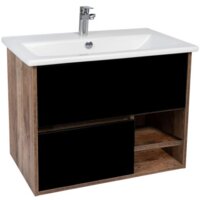 Viant Тумба под умывальник Люксембург Элина 60 VLUX60ELCH-T2YP (черный)