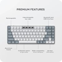 Клавиатура Satechi SM1 Slim (светло-серый) - Превью изображения №3 — Интернет-магазин Your Sale