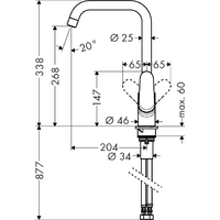 Hansgrohe Focus M41 31820670 (черный матовый) Image #2