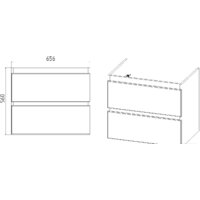 Viant Тумба под умывальник Мальта Como 70 VMAL70COBEL-T2YP Image #5