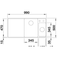 Blanco Axia III 6 S-F (разделочная доска из стекла, антрацит) 524669 Image #2