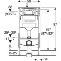 Инсталляция для унитаза Geberit Duofix 111.922.00.6 - Превью изображения №3 — Интернет-магазин Your Sale