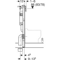 Инсталляция для унитаза Geberit Duofix 111.922.00.6 - Превью изображения №4 — Интернет-магазин Your Sale