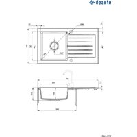 Кухонная мойка Deante ZQZ_N113 - Превью изображения №2 — Интернет-магазин Your Sale