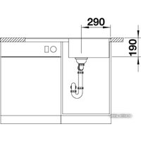 Blanco Metra 5 S-F (белый) [519099] Image #4