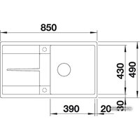 Blanco Metra 5 S-F (белый) [519099] Image #2
