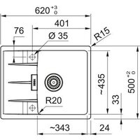 Кухонная мойка Franke Centro CNG 611-62 114.0757.388 (черный матовый) - Превью изображения №4 — Интернет-магазин Your Sale