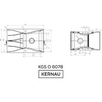 Кухонная мойка Kernau KGSO 6078 1B1D Deep Black + Gold Metallic - Превью изображения №5 — Интернет-магазин Your Sale