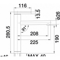 Blanco Linee 517594 (хром) Image #2