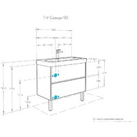Акватон Тумба с умывальником Сканди 90 1A251901SD010+1WH501629 Image #9