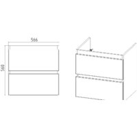 Viant Тумба под умывальник Мальта Como 60 VMAL60CO-T2YP Image #4