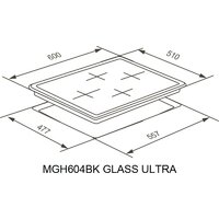 Варочная панель Meferi MGH604BK Glass Ultra - Превью изображения №17 — Интернет-магазин Your Sale
