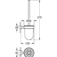 Grohe Essentials Cube 40513001 (хром/матовое стекло) Image #2