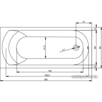 Riho Miami 180x80 (без ножек) Image #2
