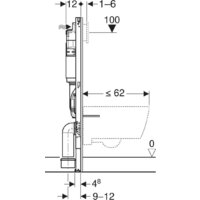 Инсталляция для унитаза Geberit Duofix H112 111.153.00.3 - Превью изображения №4 — Интернет-магазин Your Sale