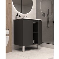 ЗОВ Тумба под умывальник Монови 80 M80LG0LGS (напольная/антрацит) Image #3