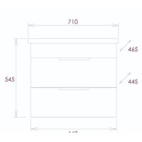 Onika Тумба с умывальником Легран 70.13 107048 + Фостер 70 Image #2