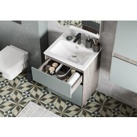 Акватон Тумба с умывальником Форест 60 1A2782K0FR9C0 (дуб рошелье/сумеречный голубой) Image #12