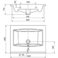 Акватон Тумба с умывальником Форест 60 1A2782K0FR9C0 (дуб рошелье/сумеречный голубой) Image #13