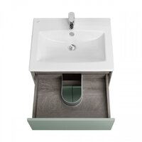 Акватон Тумба с умывальником Форест 60 1A2782K0FR9C0 (дуб рошелье/сумеречный голубой) Image #5