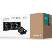 Система жидкостного охлаждения для процессора DeepCool LE360 V2 Zero Dark R-LE360ZERO-BKLNMD-G-1 - Превью изображения №4 — Интернет-магазин Your Sale