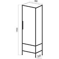 Mixline Шкаф-пенал Бруклин 38 543583 Image #4