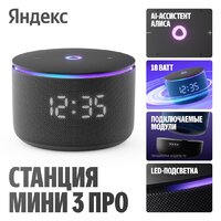 Умная колонка Яндекс Станция Мини 3 Про (зеленый) - Превью изображения №2 — Интернет-магазин Your Sale