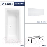 Lauter Olympia 180x80 21100080 (с ножками и лицевым экраном)