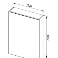 Aquanet Шкаф с зеркалом Алвита 60 00183994 (белый) Image #7