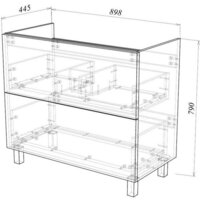 Garda Тумба под умывальник Grado 58 90 26.58.900 Image #2