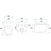 Унитаз подвесной Rea Carlo Mini Tornado REAC6808 - Превью изображения №6 — Интернет-магазин Your Sale