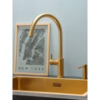 Кухонная мойка Reginox New York 50x40 (L) OKG Comfort Gold Flax R35160 - Превью изображения №4 — Интернет-магазин Your Sale