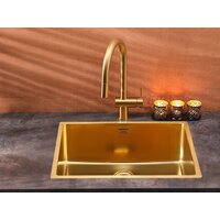 Кухонная мойка Reginox New York 50x40 (L) OKG Comfort Gold Flax R35160 - Превью изображения №7 — Интернет-магазин Your Sale