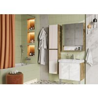 Акватон Тумба с умывальником Сканди Doors 70 1A2789K0SDZ90 (белый/дуб рустикальный) Image #6