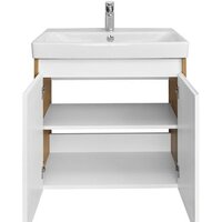 Акватон Тумба с умывальником Сканди Doors 70 1A2789K0SDZ90 (белый/дуб рустикальный) Image #5